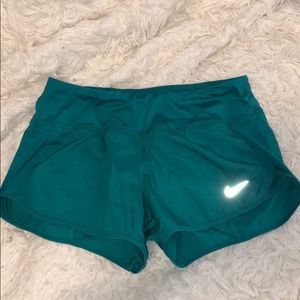 teal nike dry fit shorts size S